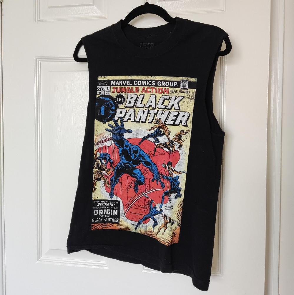 Vintage Marvel black panther muscle tank